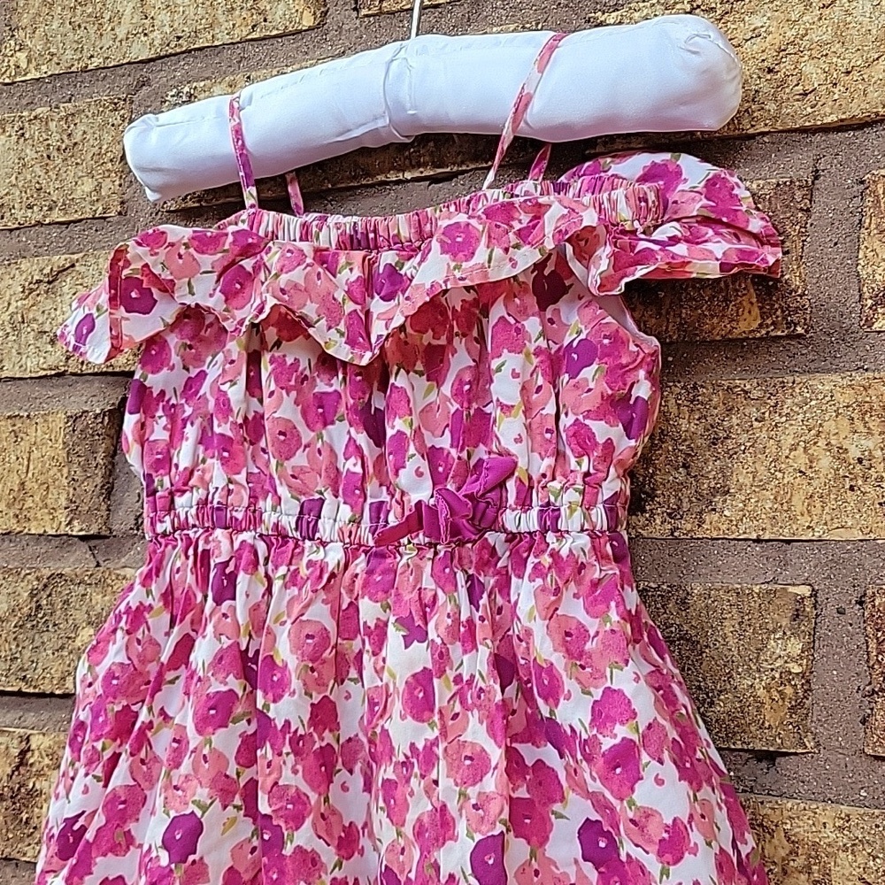 Baby Gap Floral Pink Kids Dress SIZE 2T - Picture 6 of 7
